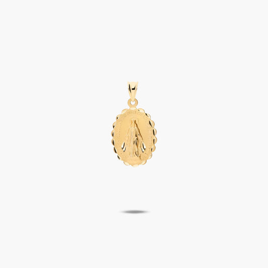 Medalla Virgen La Milagrosa de oro 18K 20 mm