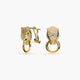 Pendientes de oro 18K circonitas 19 mm LEOPARD