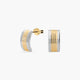 Pendientes de oro bicolor 18K 11 mm