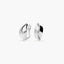 Pendientes de oro blanco 18K 13 mm