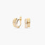 Pendientes de oro 18K circonitas bagué 12 mm