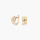 Pendientes de oro 18K circonitas bagué 12 mm