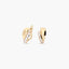 Pendientes de oro 18K circonitas bagué 14 mm