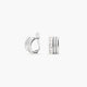 Pendientes de oro blanco 18K circonitas bagué 11 mm