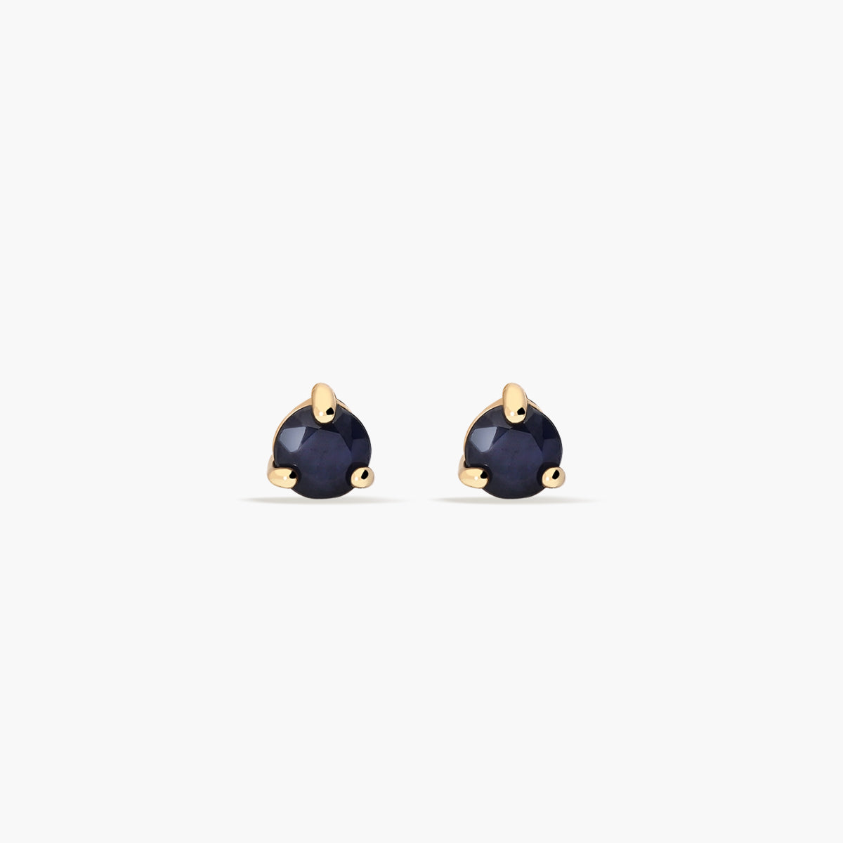 Pendientes de oro 18K zafiro 3 mm NIGHTFALL