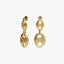 Pendientes largos de oro 18K 43 mm ORIENTAL GARDEN