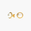 Pendientes redondos de oro 18K con perlas 12 mm