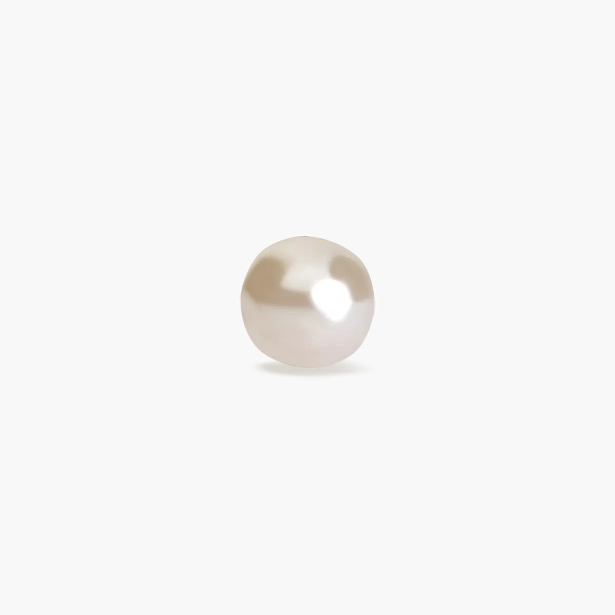 Piercing de oreja de oro 18K perla 3 mm