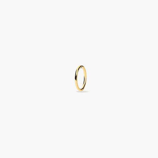 Piercing de oreja de oro 18K aro 8 mm