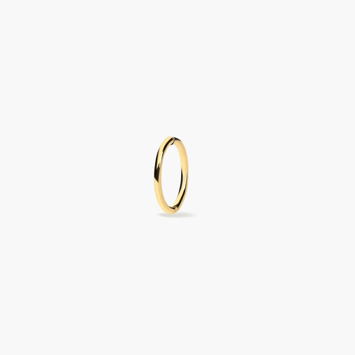 Piercing de oreja de oro 18K aro 10 mm