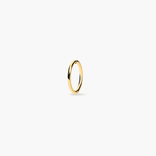 Piercing de oreja de oro 18K aro 10 mm