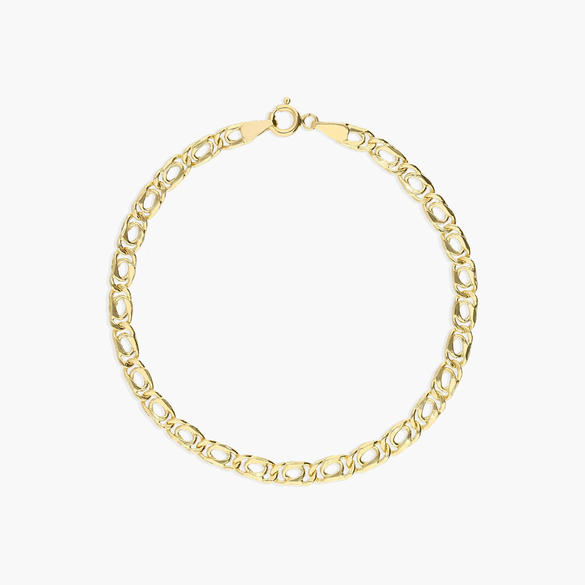 Pulsera de oro 18K cadena perdiz 19 cm