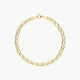 Pulsera de oro 18K cadena perdiz 19 cm