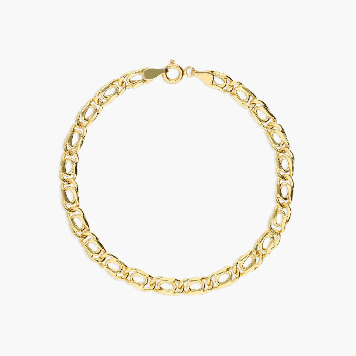 Pulsera de oro 18K cadena perdiz 19 cm