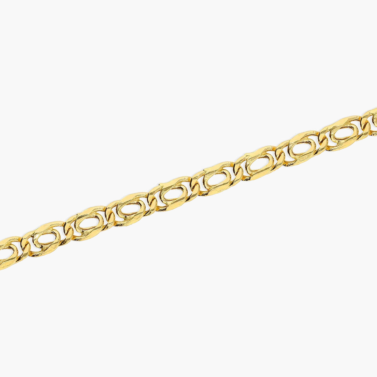 Pulsera de oro 18K cadena perdiz 19 cm