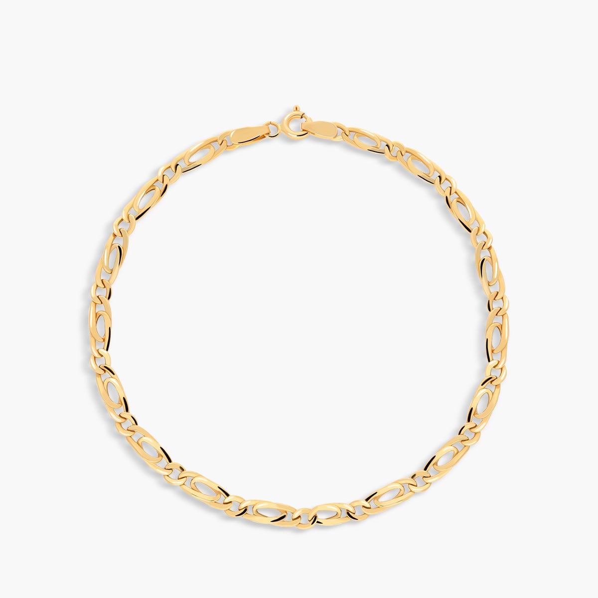 Pulsera de oro 18K cadena perdiz 19 cm