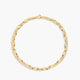 Pulsera de oro 18K cadena perdiz 19 cm