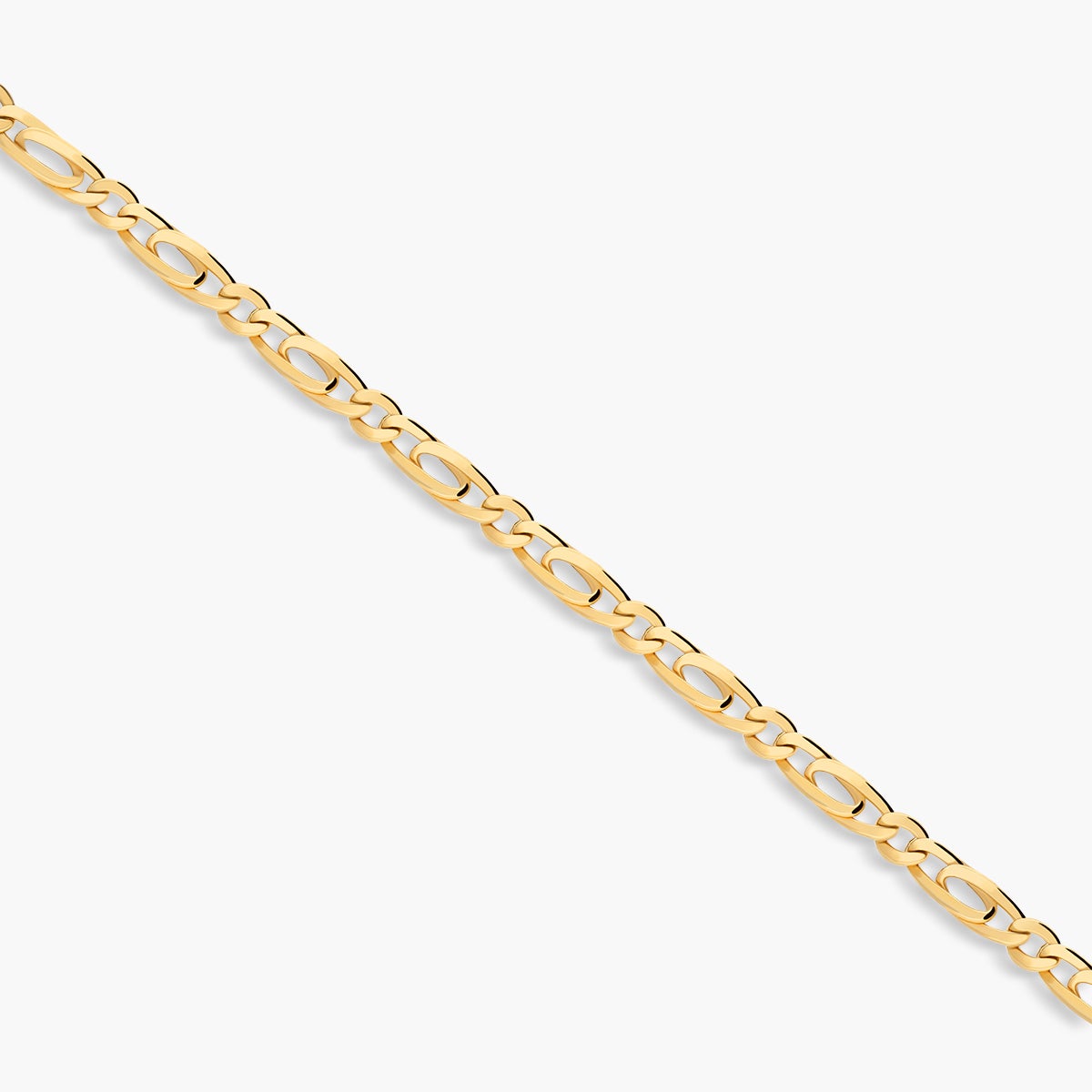 Pulsera de oro 18K cadena perdiz 19 cm