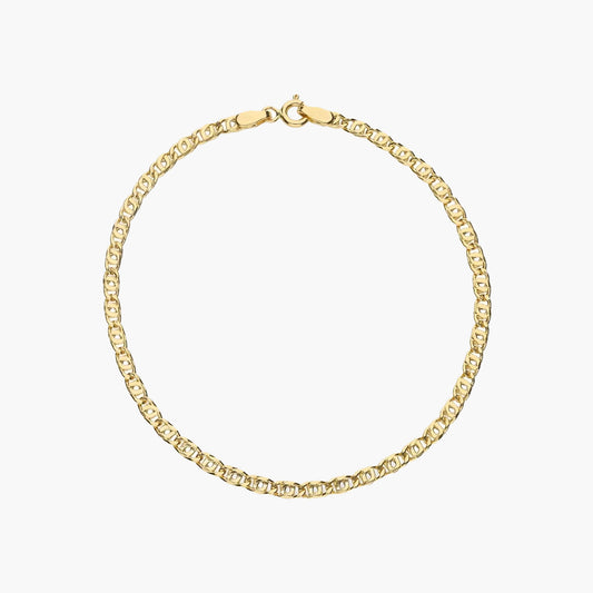 Pulsera de oro 18K cadena tigre 19 cm
