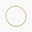Pulsera de oro 18K cadena tigre 19 cm