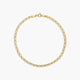 Pulsera de oro 18K cadena tigre 19 cm