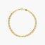 Pulsera de oro 18K cadena tigre 19 cm