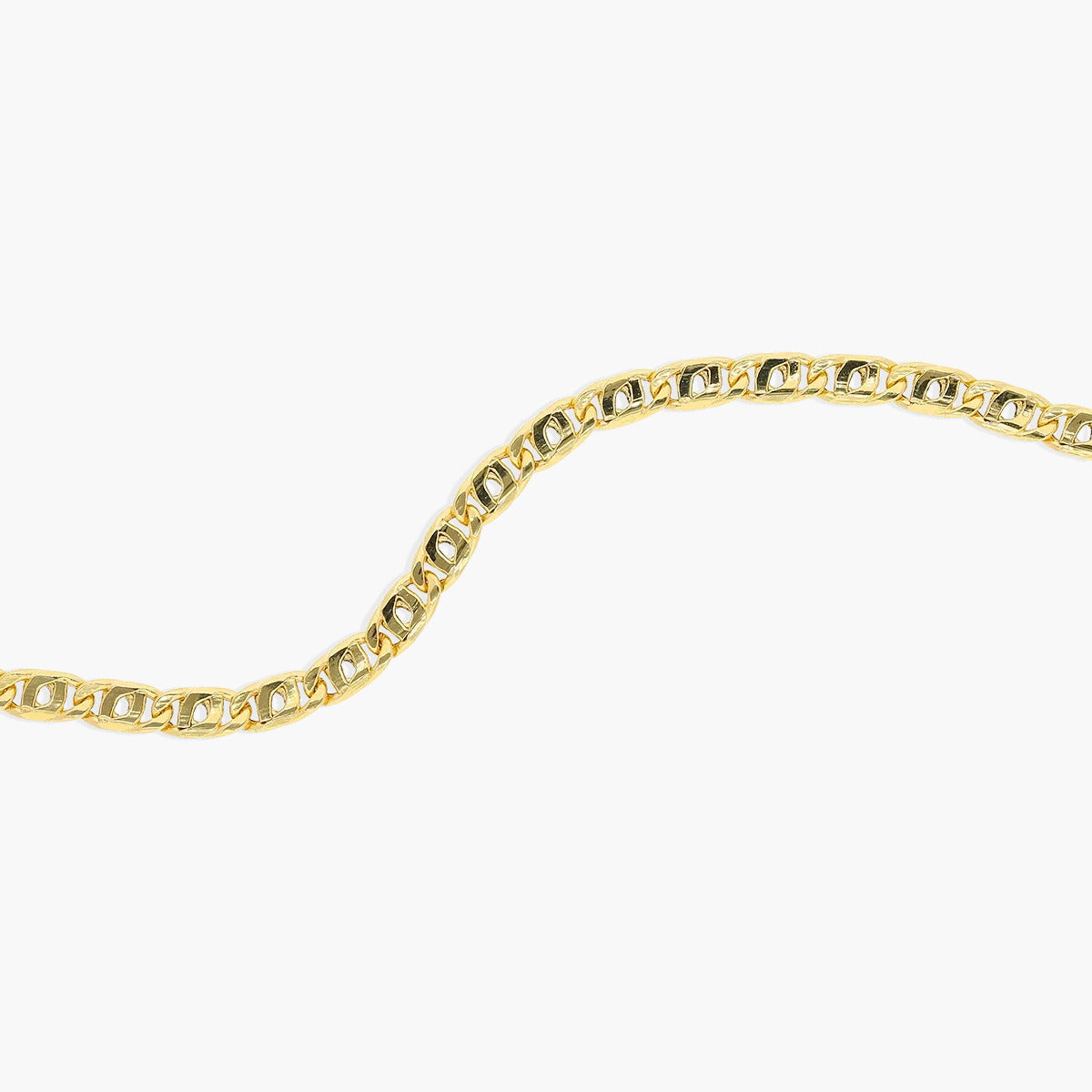 Pulsera de oro 18K cadena tigre 19 cm