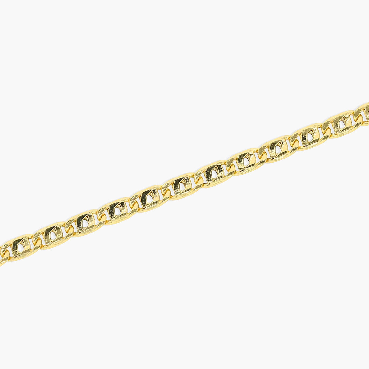 Pulsera de oro 18K cadena tigre 19 cm