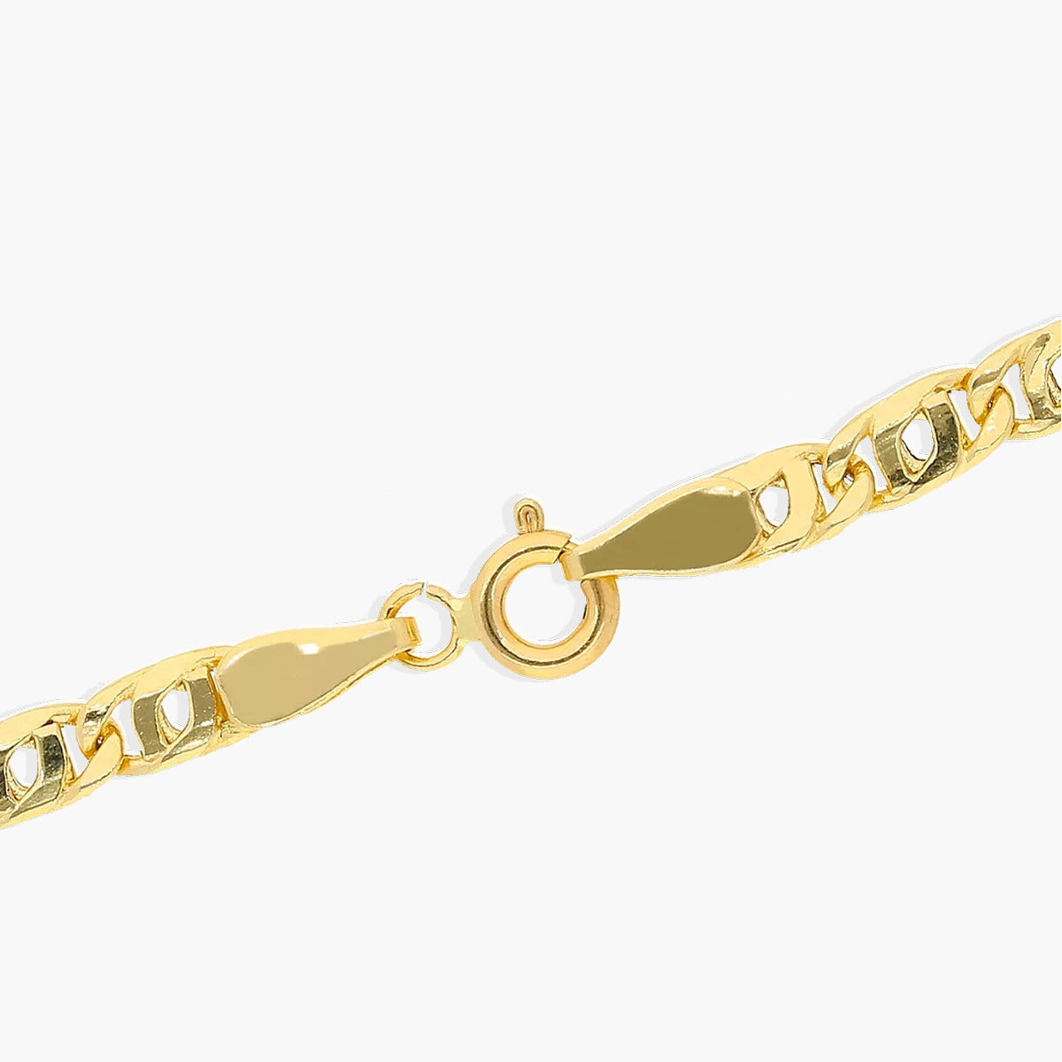Pulsera de oro 18K cadena tigre 19 cm