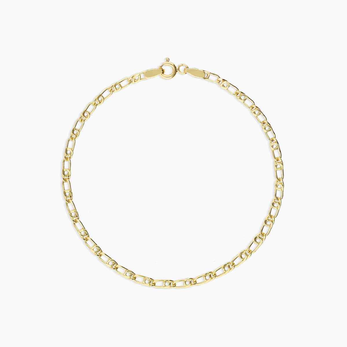 Pulsera de oro 18K cadena perdiz 19 cm