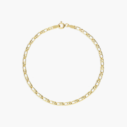 Pulsera de oro 18K cadena perdiz 19 cm