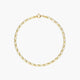 Pulsera de oro 18K cadena perdiz 19 cm