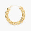 Pulsera de oro 18K circonita corazones 18 cm