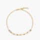 Pulsera de oro 18K eslabón anillas con cadena 18-19 cm