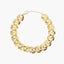 Pulsera de oro 18K eslabón anillas 19 cm
