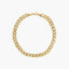 Pulsera de oro 18K eslabón anillas espiga 19 cm EQUUS
