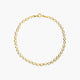 Pulsera de oro 18K eslabón oval 19 cm