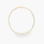 Pulsera de oro 18K eslabón rectangular 19 cm