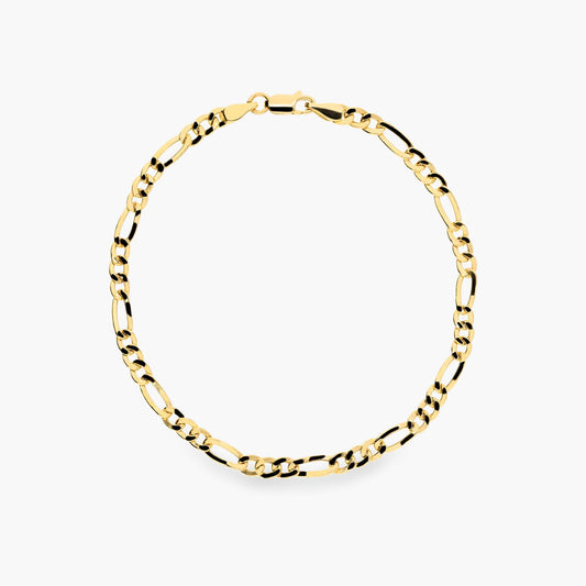 Pulsera de oro 18K eslabón programada 21 cm