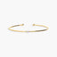 Pulsera rígida de oro 18K circonita 45x60 mm