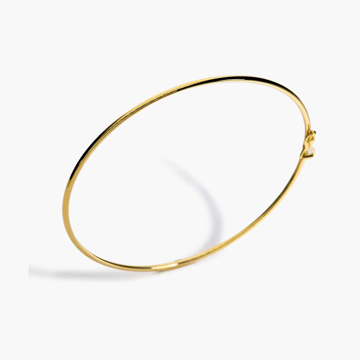 Pulsera rígida redonda de oro 18K 53x59 mm