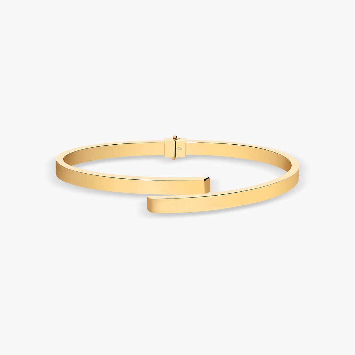Pulsera rígida cuadrada de oro 18K 63x50 mm