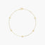 Pulsera de oro 18K circonitas con estrellas 16-18 cm