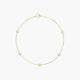 Pulsera de oro 18K circonitas con estrellas 16-18 cm
