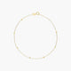 Pulsera de oro 18K bolitas 17-19 cm