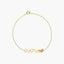 Pulsera de oro 18K "Mamá" 16-18 cm