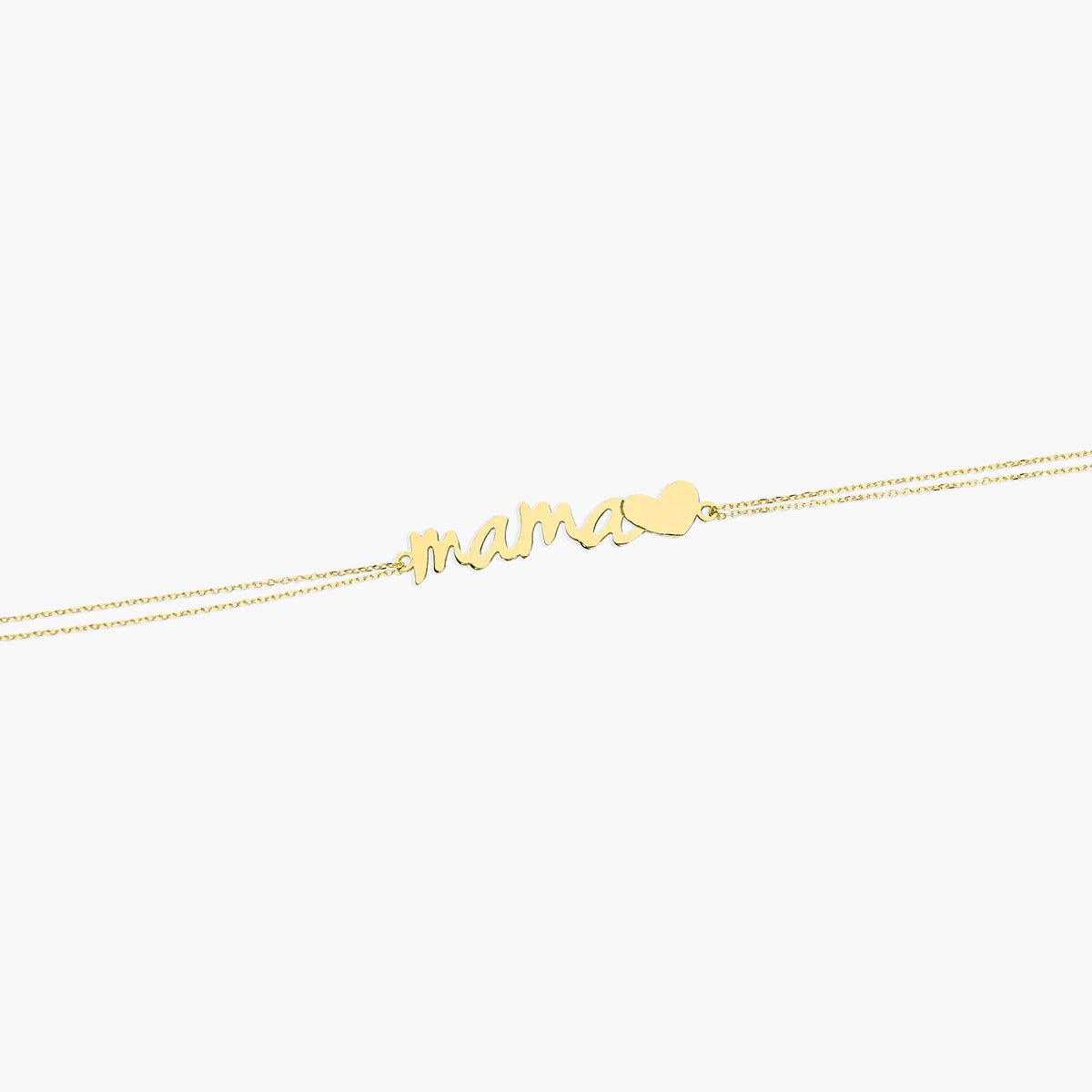 Pulsera de oro 18K "Mamá" 16-18 cm