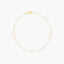 Pulsera de oro 18K con perlas 16-18 cm
