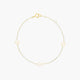Pulsera de oro 18K con perlas 16-18 cm