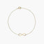 Pulsera de oro 18K circonitas 17-19 cm INFINITY